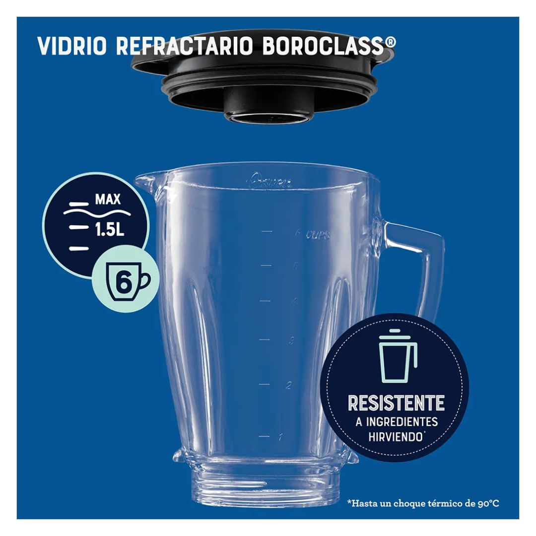 LICUADORA OSTER 3 VELOCIDADES 1000W REVERSIBLE ROJA - BLSTPYG1310RBG - 7