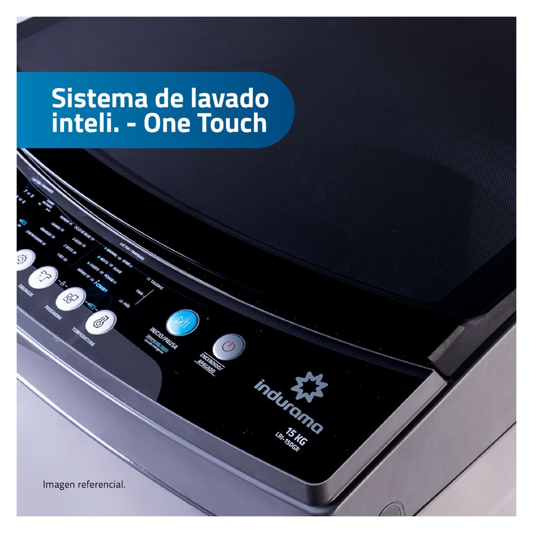 LAVADORA INDURAMA 16 KG CARGA SUPERIOR GRIS OSCURO - LRI-16DGR - 4