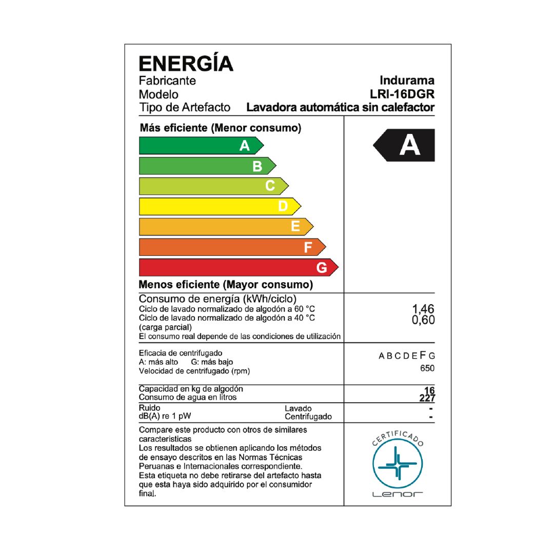 LAVADORA INDURAMA 16 KG CARGA SUPERIOR GRIS OSCURO - LRI-16DGR - 8