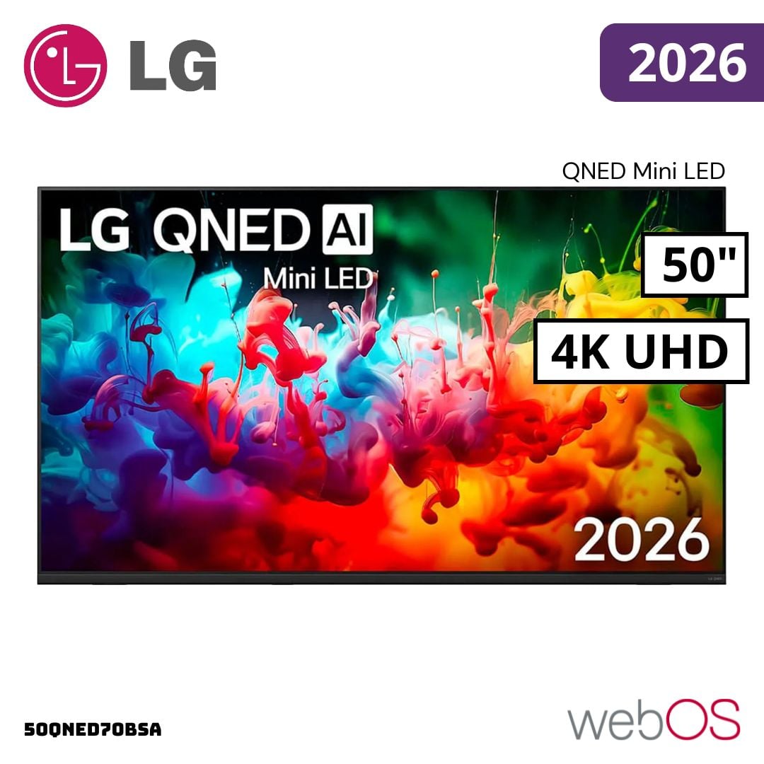TELEVISOR LG 50 QNED MINILED SMART TV THINQ AI WEBOS HUB 4K UHD 2026 - 50QNED70BSA - 1
