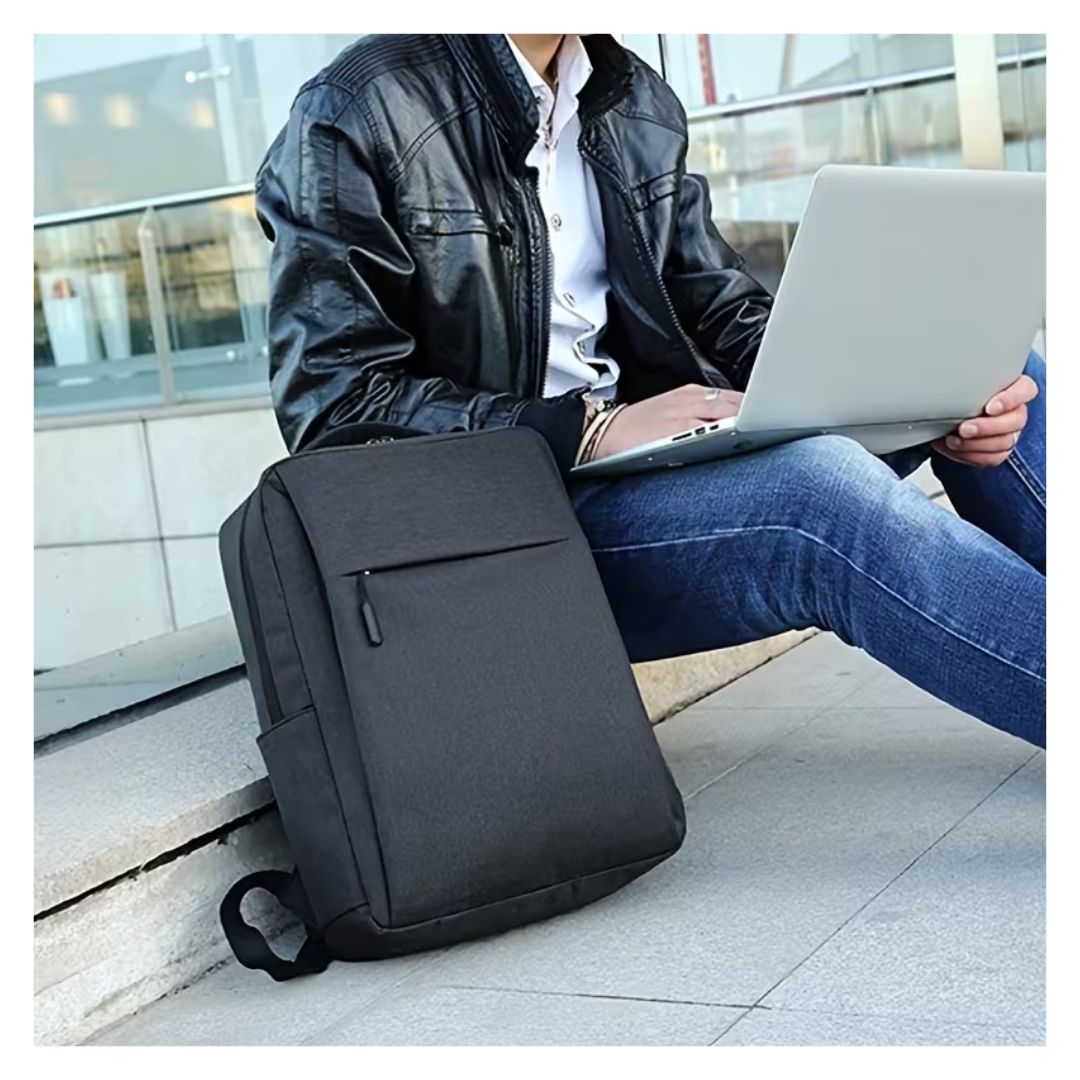 MOCHILA PORTA LAPTOP MINIMALISTA - NEGRO - 3