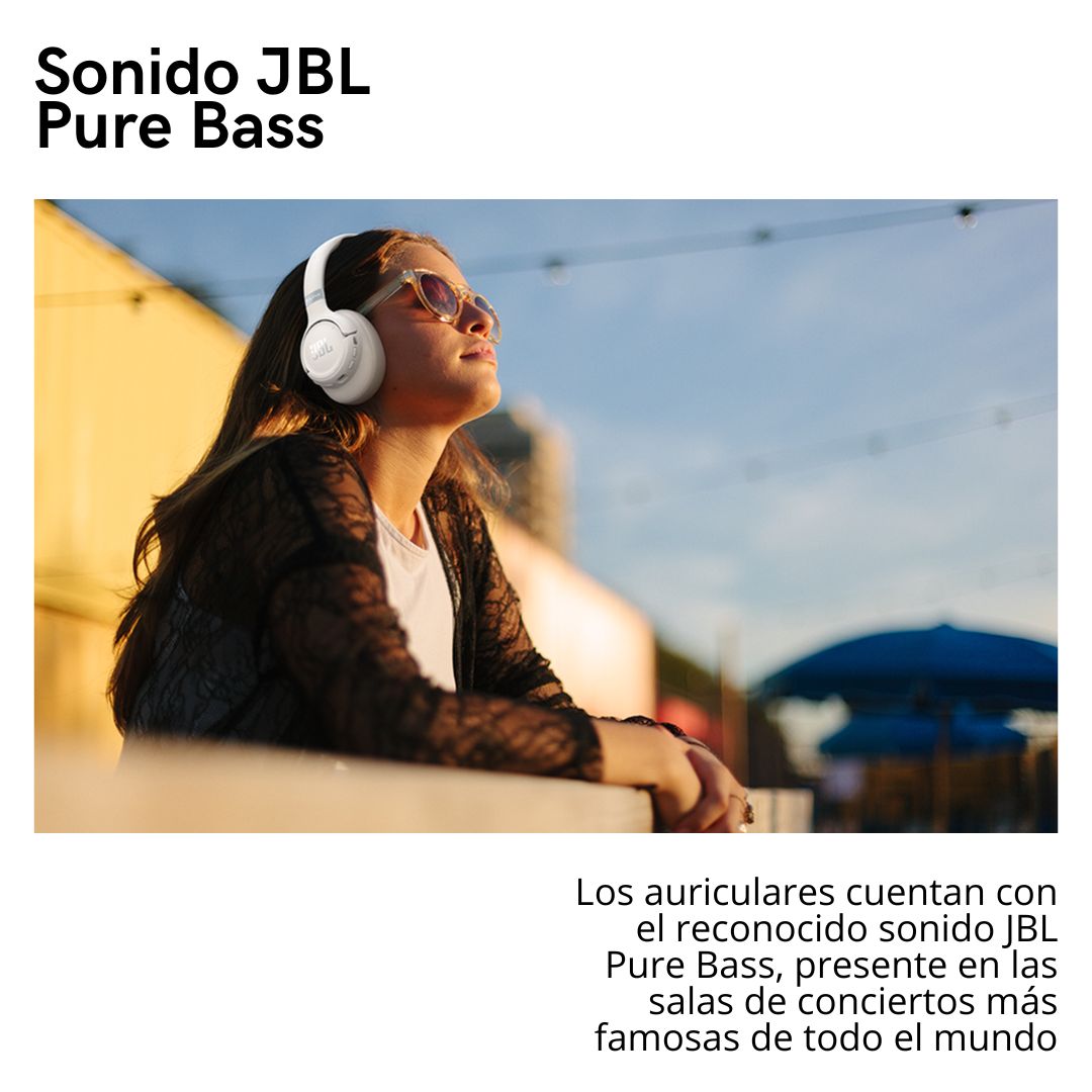 AUDIFONOS BLUETOOTH JBL TUNE 780NC PURE BASS WIRELESS - NEGRO - 7