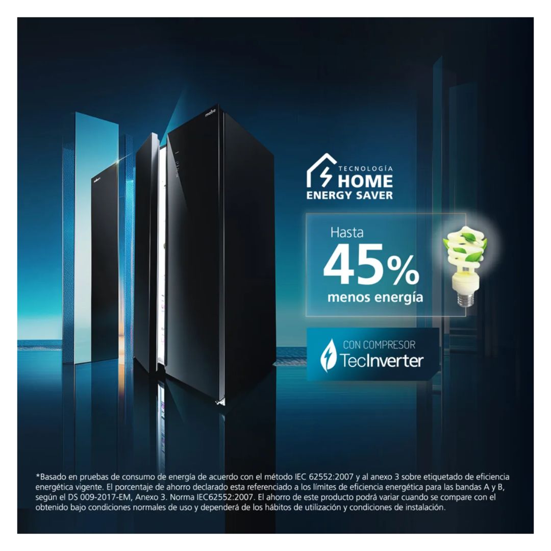 REFRIGERADORA MABE 436 L SIDE BY SIDE NEGRO - MSD480LMRPS - 6