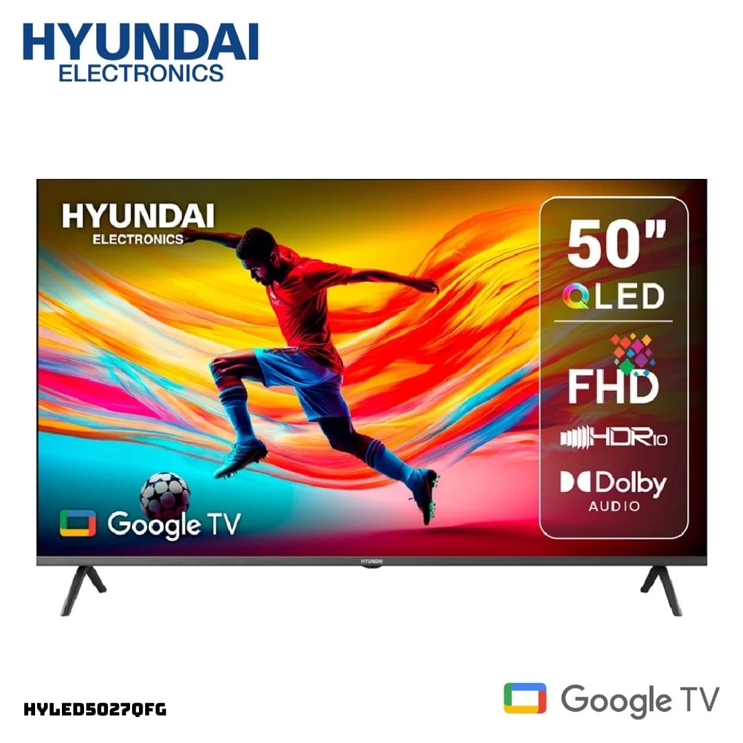 TELEVISOR HYUNDAI 50 QLED SMART TV GOOGLE TV FHD - HYLED5027QFG - 1