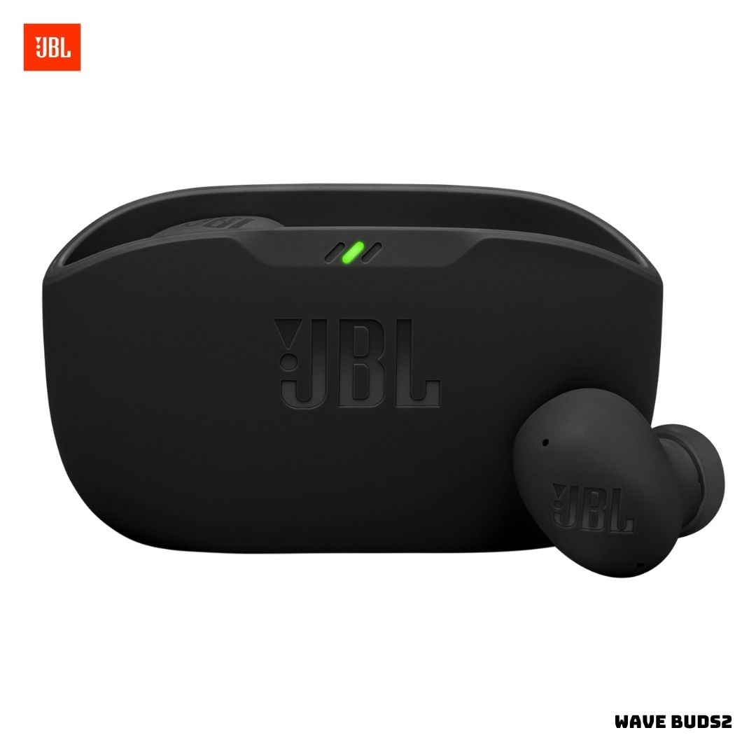 AUDIFONOS BLUETOOTH JBL WAVE BUDS 2 CON CANCELACION DE RUIDO - NEGRO - 1