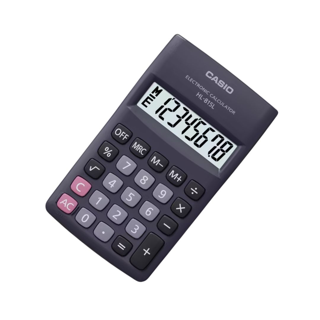 CALCULADORA DE BOLSILLO CASIO PORTABLE HL-815L-BK - NEGRO - 2