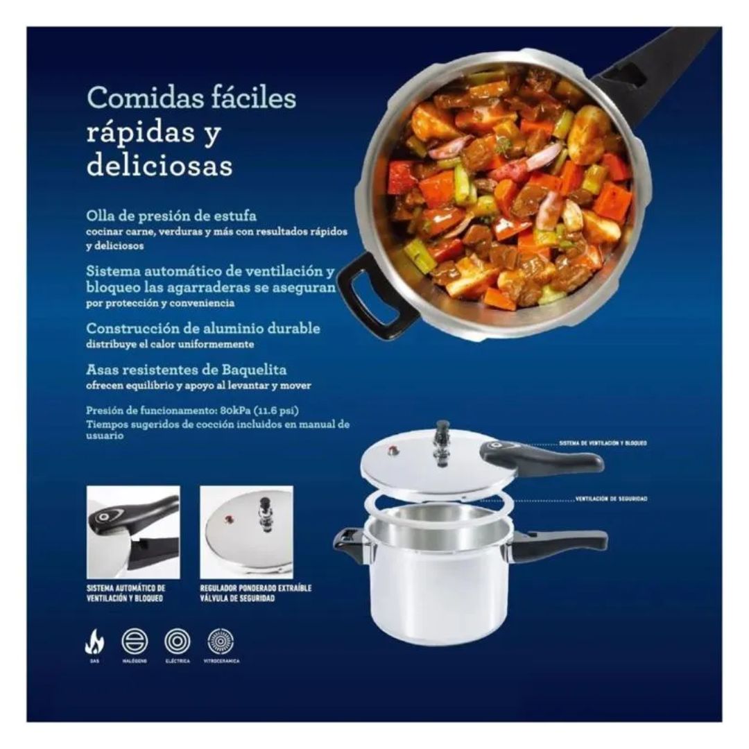 ARROCERA OSTER 5 L PLATEADO - BRISSAGO - 6