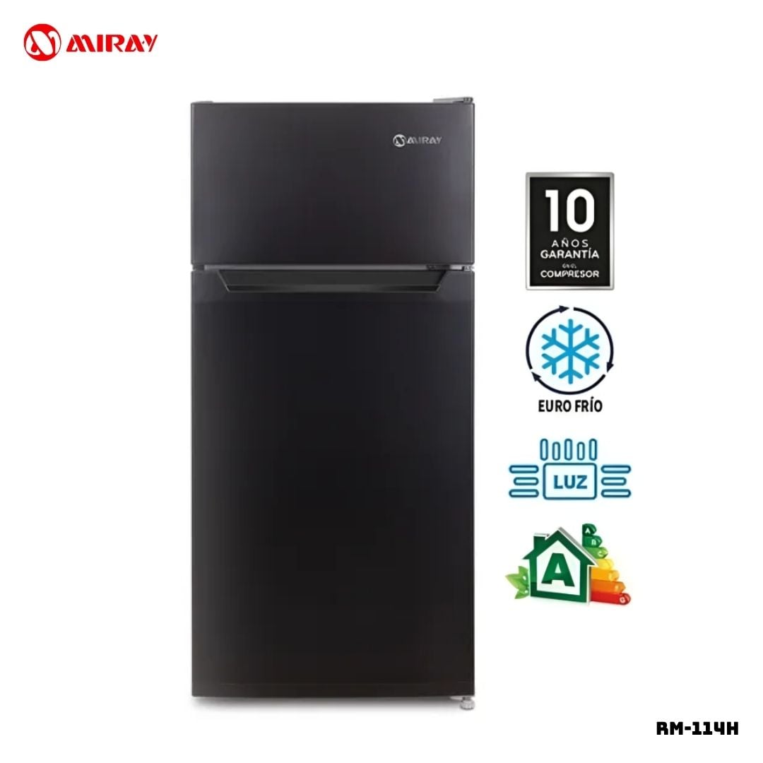 REFRIGERADORA MIRAY EUROFRIO 112 L  NEGRO -  RM-114H - 1