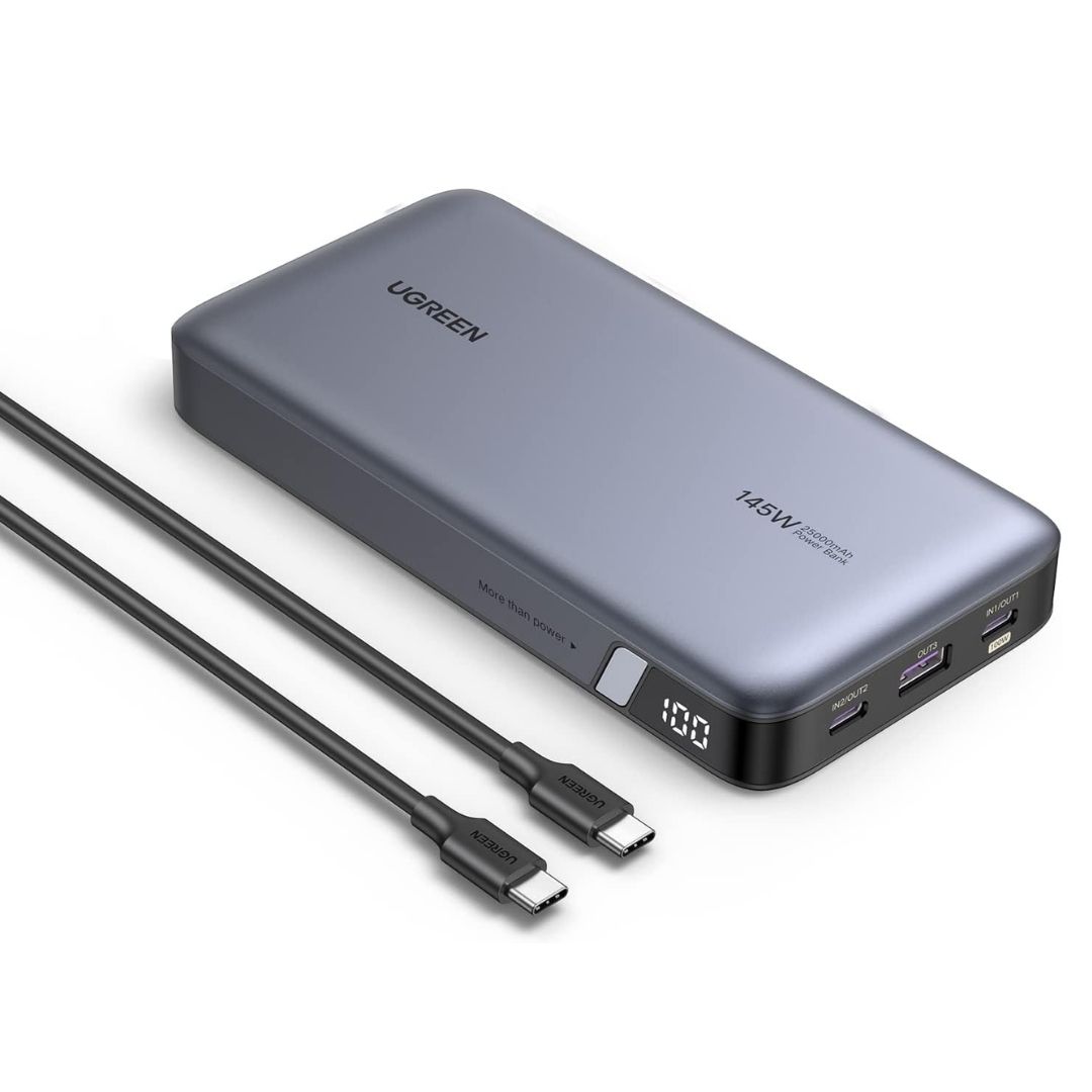 POWER BANK UGREEN 25000MAH 145W CARGA RAPIDO - 2