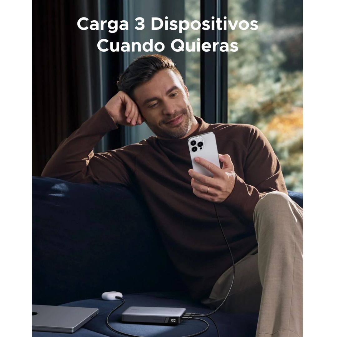POWER BANK UGREEN 25000MAH 145W CARGA RAPIDO - 6