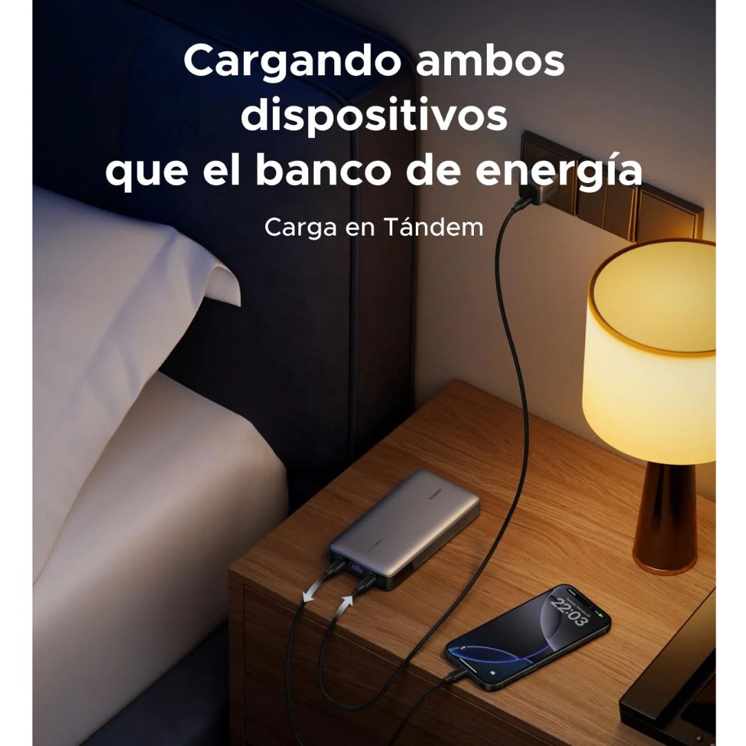 POWER BANK UGREEN 25000MAH 145W CARGA RAPIDO - 8