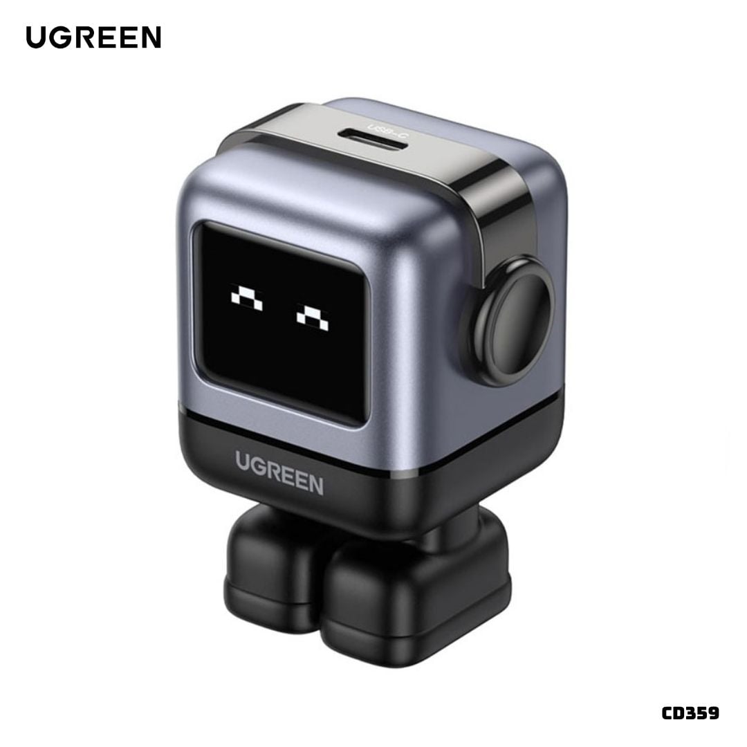 CARGADOR UGREEN ROBOT CON PANTALLA LED 30W CARGA RAPIDA - 1