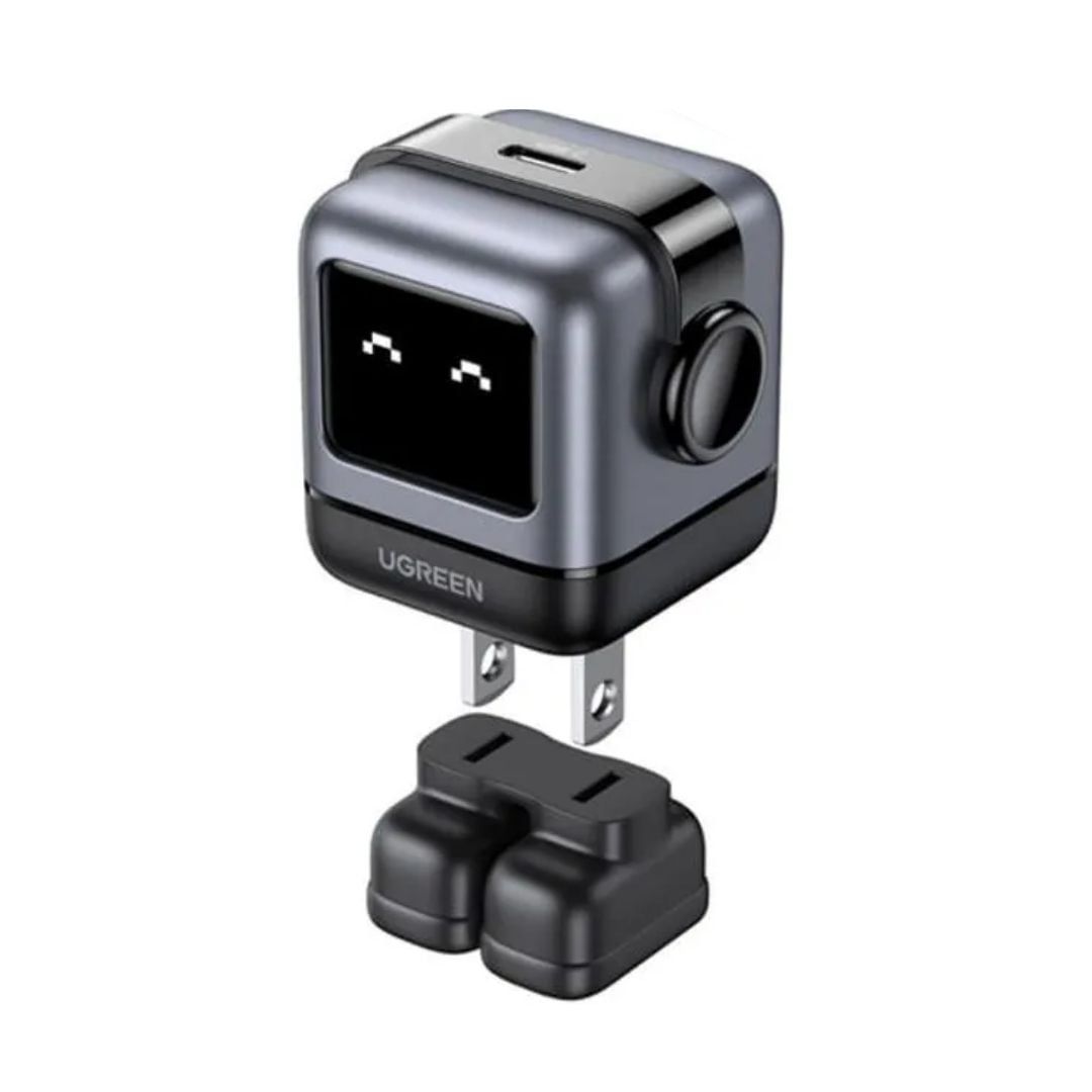 CARGADOR UGREEN ROBOT CON PANTALLA LED 30W CARGA RAPIDA - 4