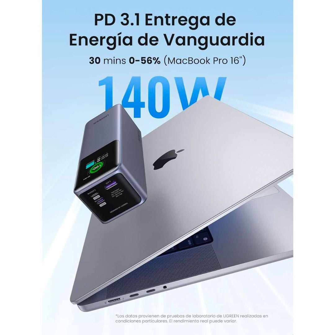 POWER BANK UGREEN NEXODE 25000MAH 200W CARGA RAPIDA - 4