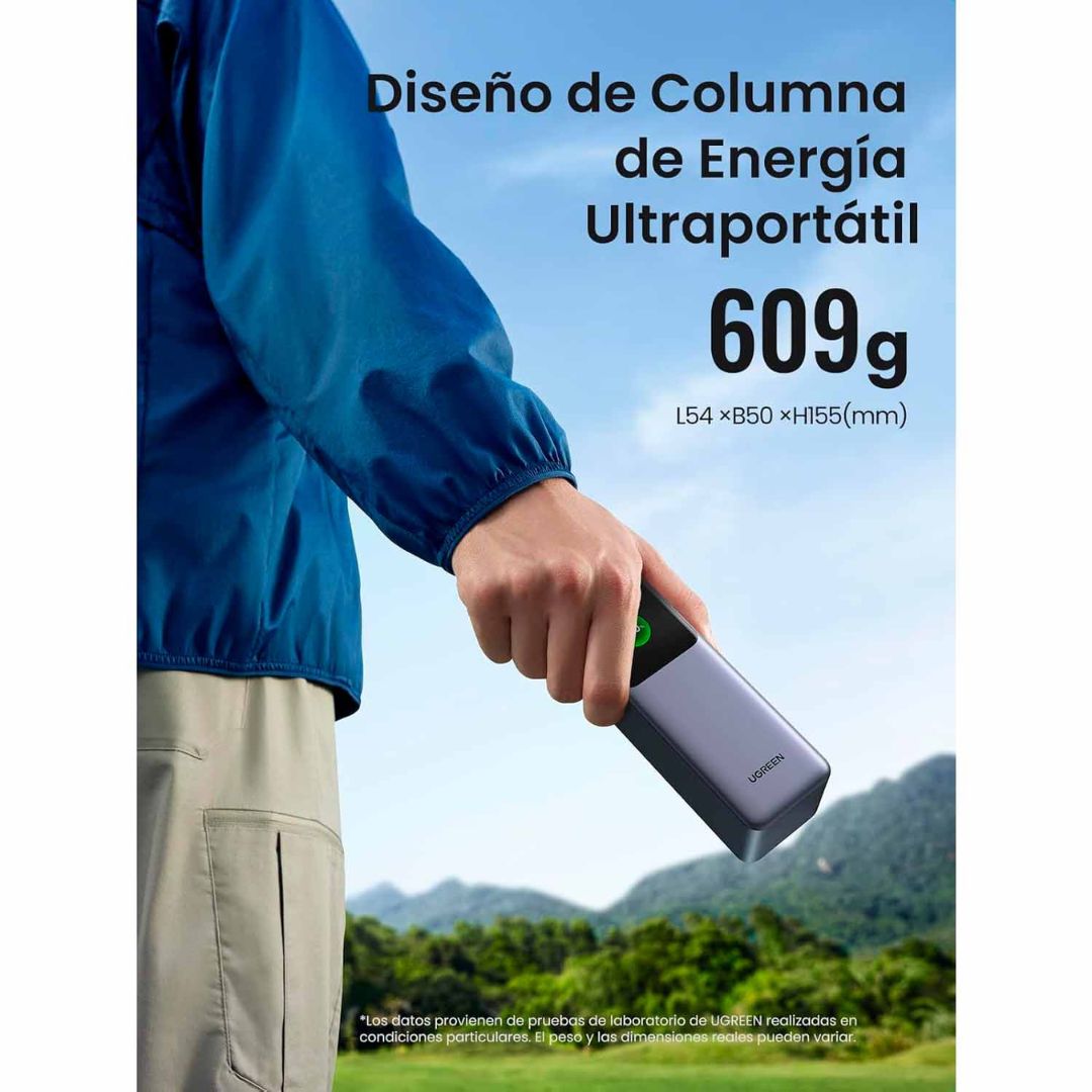 POWER BANK UGREEN NEXODE 25000MAH 200W CARGA RAPIDA - 6