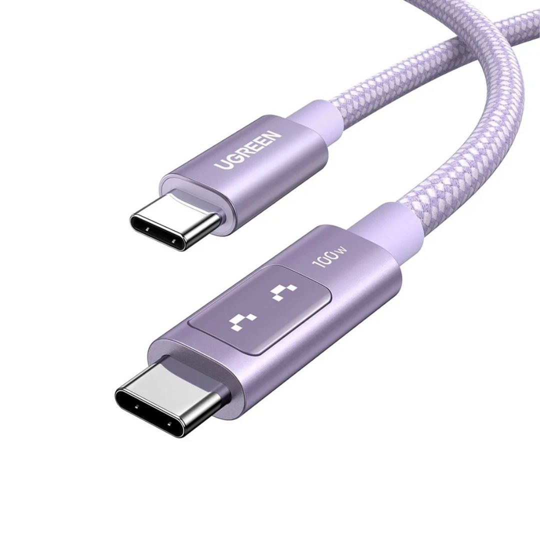 CABLE UGREEN 100W 1 M CARGA RAPIDA LED PURPURA - 2