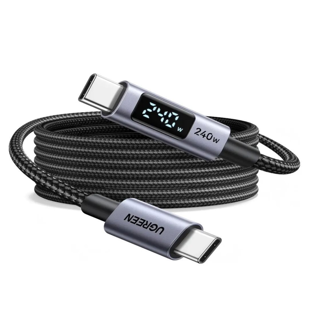 CABLE UGREEN 240W 1 METRO CON PANTALLA LED NEGRO - 3
