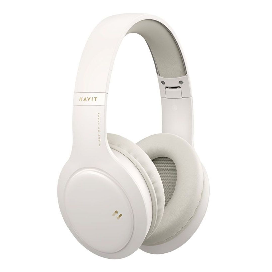 AUDIFONOS HAVIT  BLUETOOTH H633BT DISEÑO DOBLABLE - BEIGE - 3