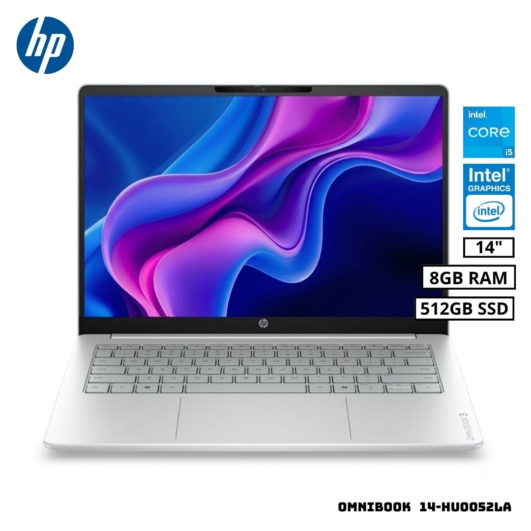 LAPTOP HP OMNIBOOK 3 INTEL CORE I5 8GB RAM 512GB SSD 14-HU0052LA - 1