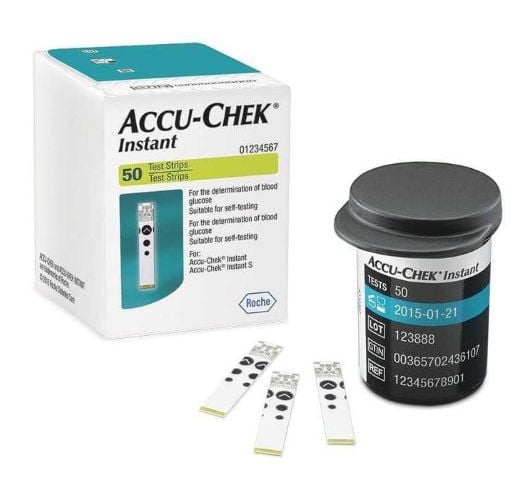TIRAS REACTIVAS ACCU-CHECK INSTANT 50 UND. - 1