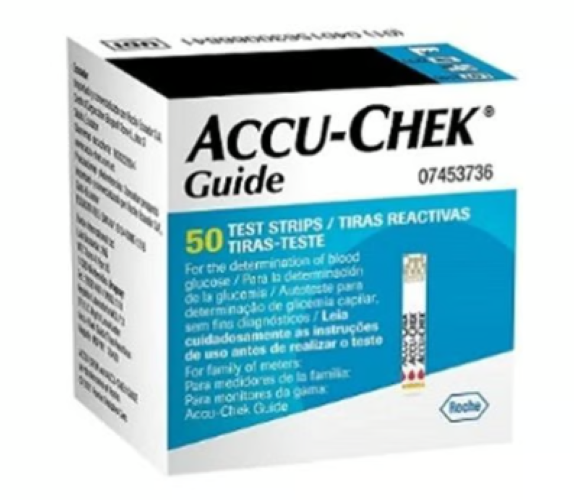 TIRAS REACTIVAS PARA GLUCÓMETRO ACCU-CHECK GUIDE-50 UND - 2