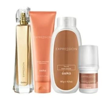 SET EXPRESSION. PERFUME + LOCION + TALCO PERFUMADO + DESODORANTE - 1