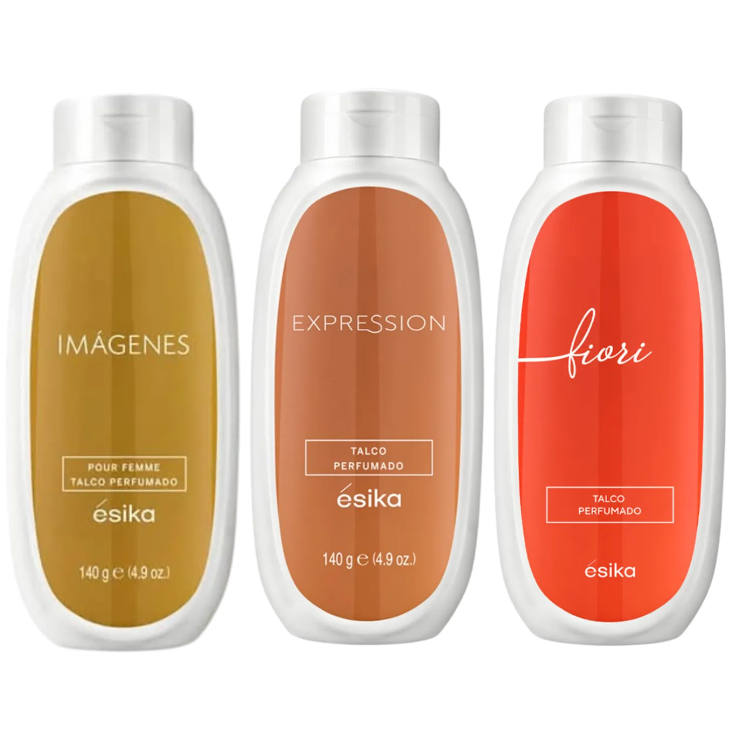 PACK X 3 TALCO CORPORAL PERFUMADO IMÁGENES EXPRESSION FIORI ÉSIKA - 1