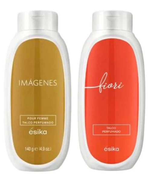 PACK X 2 TALCO CORPORAL PERFUMADO IMÁGENES FIORI ÉSIKA 140 G - 1