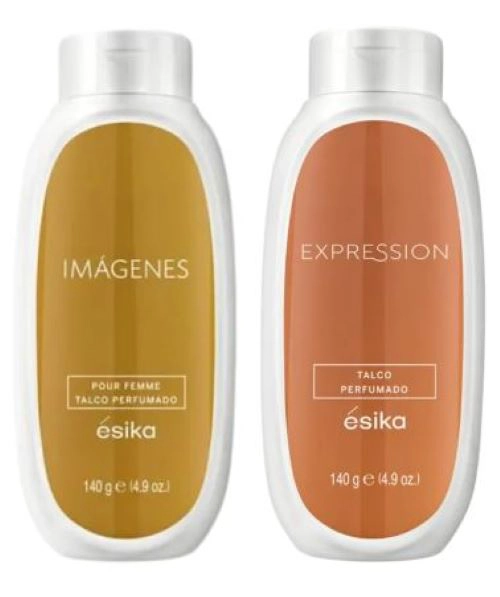 PACK X 2 TALCO CORPORAL PERFUMADO IMÁGENES EXPRESSION ÉSIKA 140 G - 1