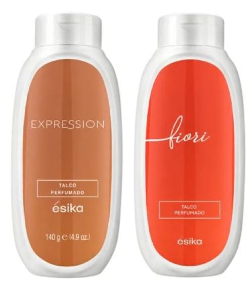PACK X 2 TALCO CORPORAL PERFUMADO EXPRESSION FIORI ÉSIKA 140 G - 1