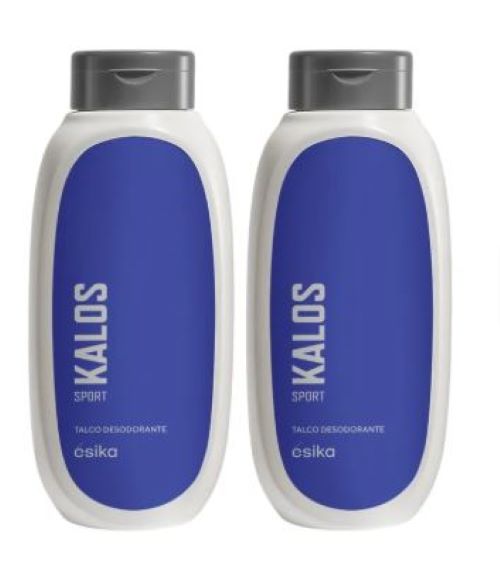 PACK X 2 TALCO CORPORAL PERFUMADO KALOS SPORT ÉSIKA 140 G - 1