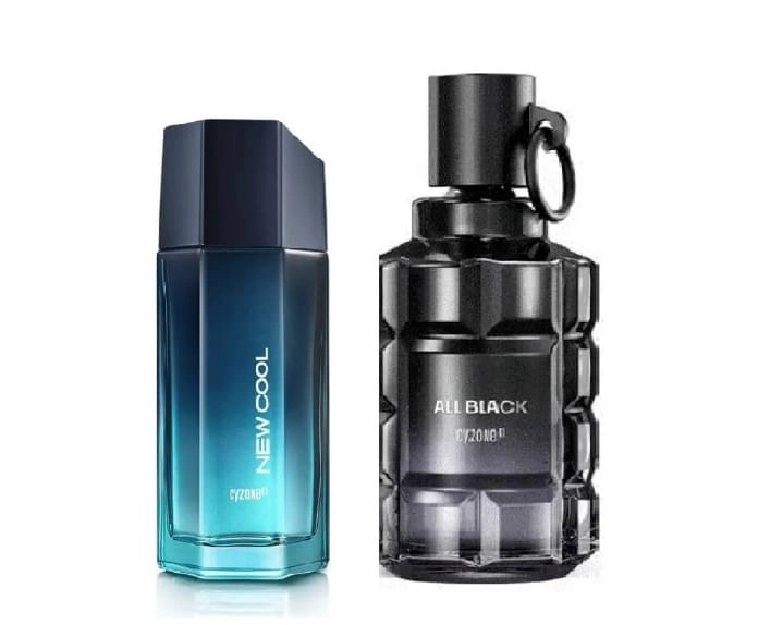 DÚO DE PERFUME ALL BLACK HOMBRE + NEW COOL - CYZONE - 1