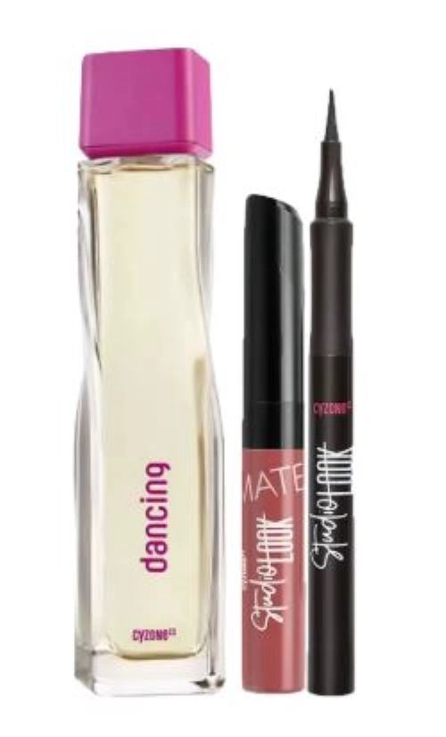 DANCING PERFUME DE MUJER CON LABIAL Y DELINEADOR - 1