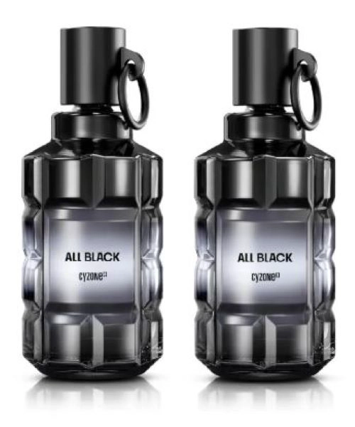 DUO DE PERFUME ALL BLACK HOMBRE EE - CYZONE - 1