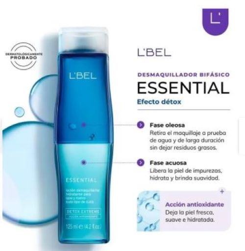 SET X 2 LOCIÓN DESMAQUILLANTE BIFÁSICA LBEL REMUEVE MAQUILLAJE APA - 3