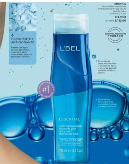 SET X 2 LOCIÓN DESMAQUILLANTE BIFÁSICA LBEL REMUEVE MAQUILLAJE APA - 4