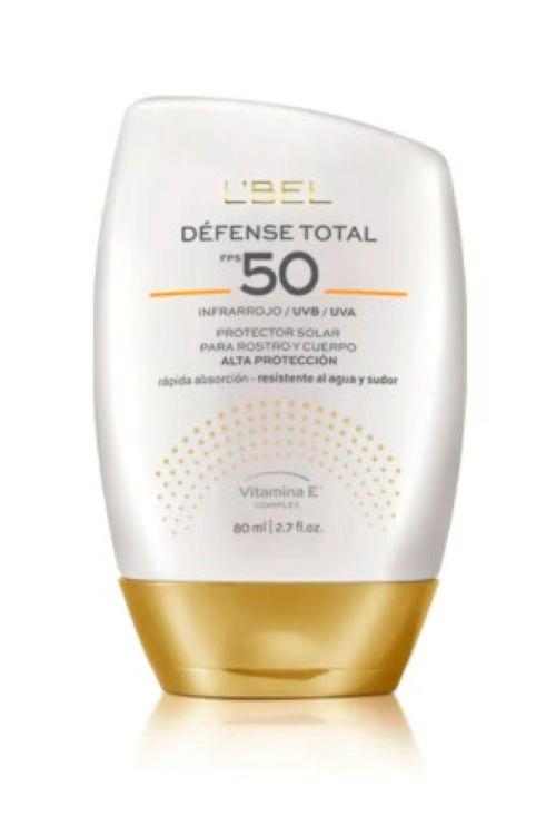 PROTECTOR SOLAR ROSTRO Y CUERPO FPS 50 DEFENSE TOTAL LBEL - 1