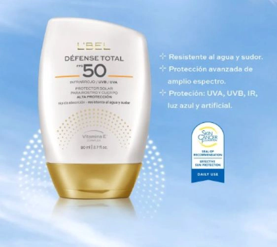 PROTECTOR SOLAR ROSTRO Y CUERPO FPS 50 DEFENSE TOTAL LBEL - 2
