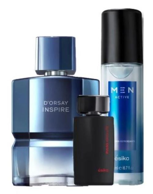DORSAY INSPIRE PERFUME DE HOMBRE CON MINI Y REFRESH - 1
