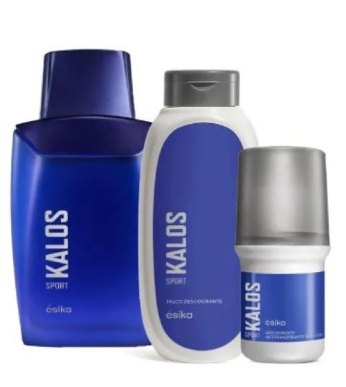 KALOS SPORT FRAGANCIA DE HOMBRE CON TALCO Y DESO ROLL ON - 1