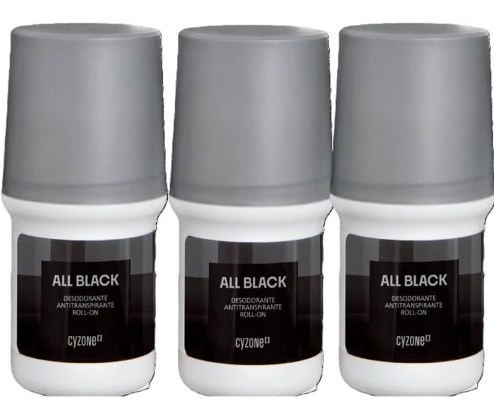 PACK X3 ALL BLACK DESODORANTE ROLL ON DE ESIKA 50ML - 1