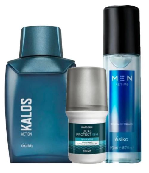 KALOS ACTION FRAGANCIA DE HOMBRE CON DEO Y REFRESH - 1