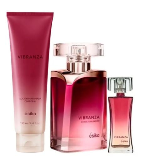 VIBRANZA PERFUME DE MUJER CON MINI Y LOCION PERFUMADA - 1