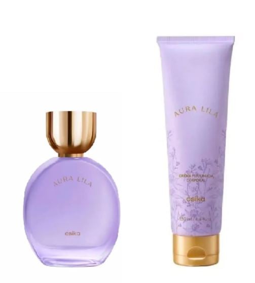 SET AURA LILA + CREMA CORPORAL DE ESIKA - 1