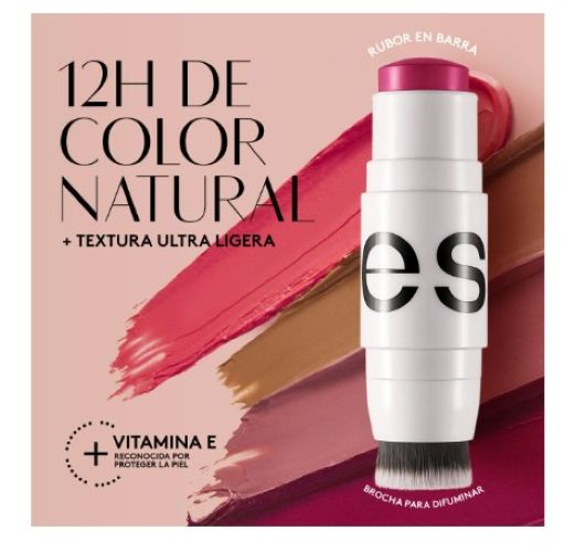 RUBOR Y BRONZER EN BARRA COLOR ROSA IDEAL STICK PRO ESIKA - 2