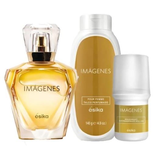 IMÁGENES PERFUME DE MUJER CON TALCO Y DESODORANTE - 1