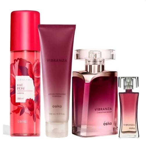 VIBRANZA PERFUME DE MUJER CON MINI + LOCION PERFUMADA Y REFEESH - 1