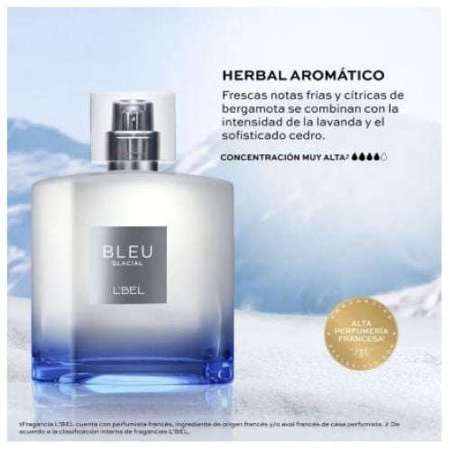 PERFUME BLEU GLACIAL LBEL SPRAY 100 ML HERBAL AROMÁTICO - 2