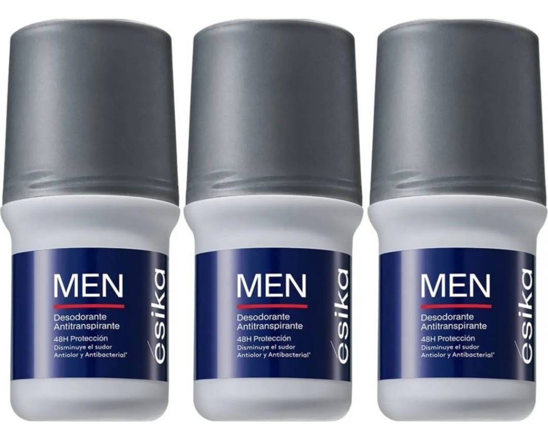 PACK X3 MEN DESODORANTE ROLL ON DE ESIKA MASCULINO 50ML - 1