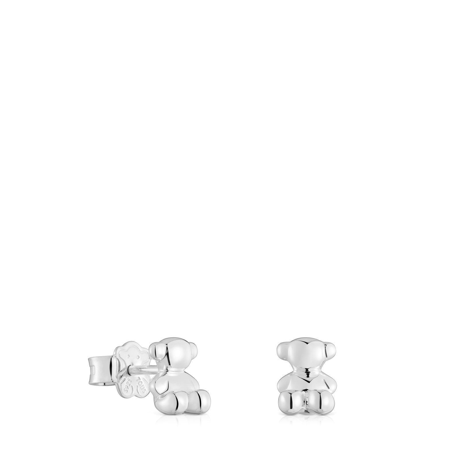 PENDIENTES TOUS 1ª BOLD BEAR PLATA LEY - 1